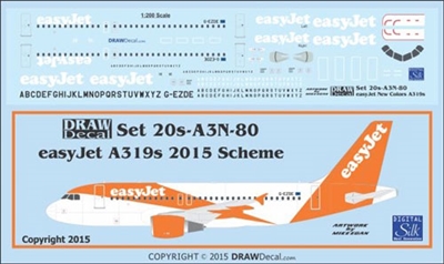 1:200 EasyJet (2015 cs) Airbus A.319
