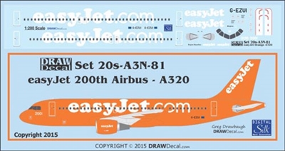 1:200 EasyJet (reverse cs) Airbus A.320