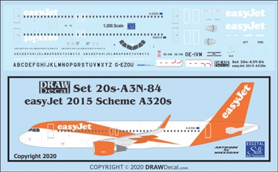 1:200 EasyJet (2015 cs) Airbus A.320