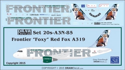 1:200 Frontier Airbus A.319 'Foxy' the Red Fox