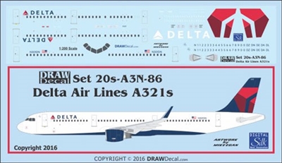 1:200 Delta Airlines Airbus A.321