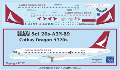 1:200 Cathay Dragon Airbus A.320