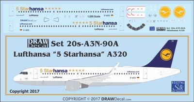1:200 Lufthansa "5 Starhansa" Airbus A.320