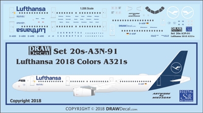 1:200 Lufthansa (2018 cs) Airbus A.321