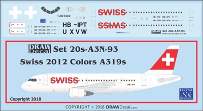 1:200 Swiss (2012 cs) Airbus A.319