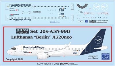 1:200 Lufthansa (2018 cs) 'Haupstadtflieger' Airbus A.320NEO