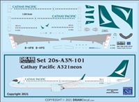 1:200 Cathay Pacific Airbus A.321NEO (with corogard)