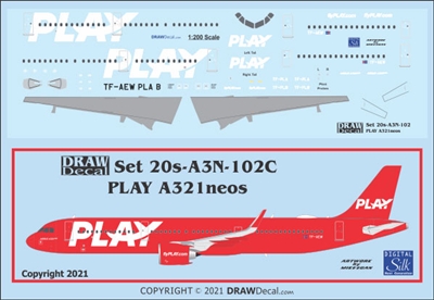 1:200 PLAY Airbus A.321NEO (with Corogard)