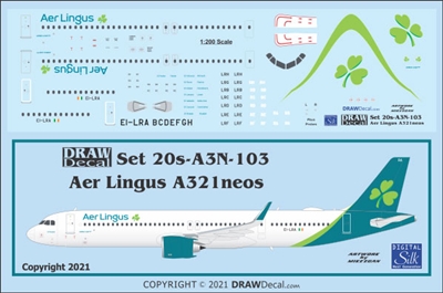 1:200 Aer Lingus (2019 cs) Airbus A.321 NEO