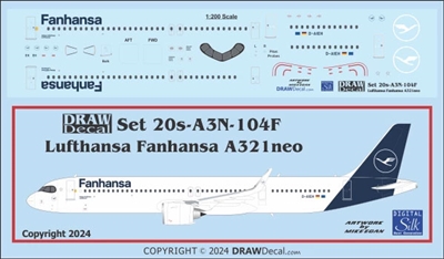 1:200 Lufthansa (2018 cs) 'Fanhansa' Airbus A.321NEO