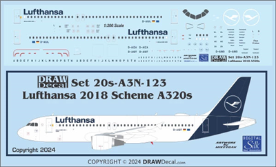 1:200 Lufthansa (2018 cs) Airbus A.320