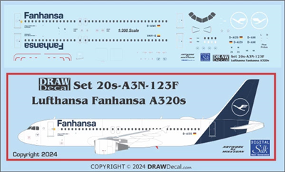 1:200 Lufthansa (2018 cs) 'Fanhansa' Airbus A.320