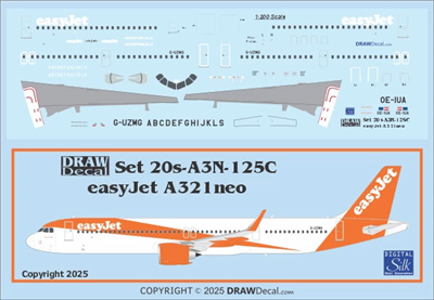 1:200 EasyJet Airbus A.321NEO (with Corogard)