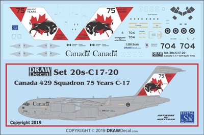 1:200 Canadian Armed Forces '429 Sq Anniversary cs' CC-177 / McDD C.17A Globemaster III