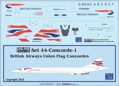 1:200 British Airways 'Union Flag' Concorde (G-BOAC)