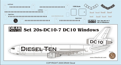 1:200 McDD DC-10 Doors and Windows