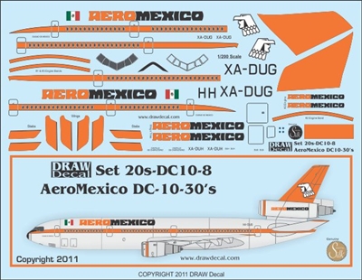 1:200 Aeronaves de Mexico McDD DC-10