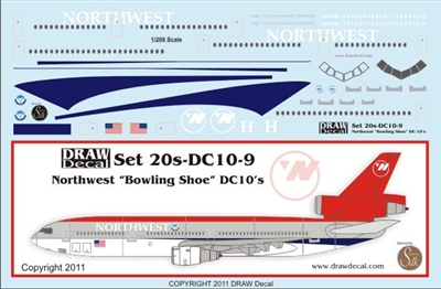 1:200 Northwest Airlines McDD DC-10-30/-40