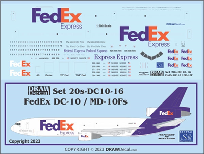 1:200 FedEx McDD DC-10, MD-10