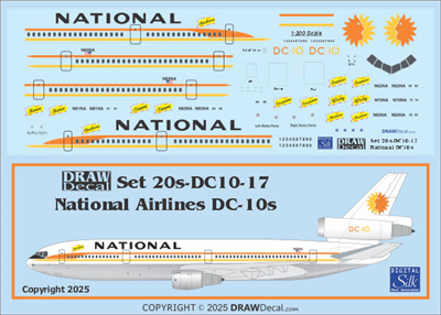 1:200 National Airlines McDD DC-10-10 / -30