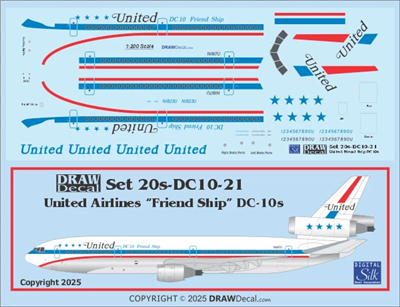 1:200 United Airlines 'Friend Ship' McDD DC-10-10
