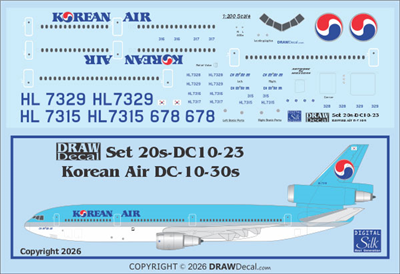 1:200 Korean Air McDD DC-10-30