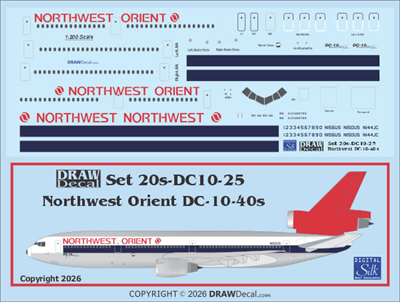 1:200 Northwest Orient McDD DC-10-40