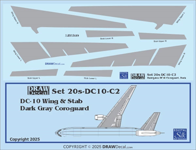 Douglas DC-10 Dark Grey Corogard