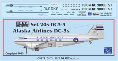 1:200 Alaska Airlines Douglas DC-3