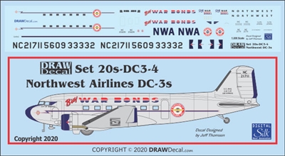 1:200 Northwest Douglas DC-3
