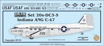 1:200 Indiana Air National Guard Douglas C.47