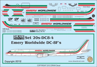 1:200 Emery Worldwide Douglas DC-8s