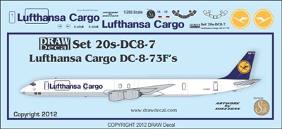 1:200 Lufthansa Cargo Douglas DC-8-73F