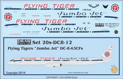 1:200 Flying Tigers 'Jumbo Jet' Douglas DC-8-63CF