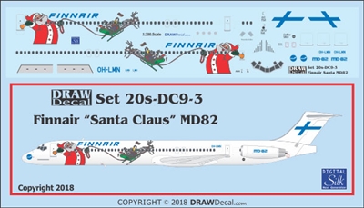 1:200 Finnair 'Santa cs' McDD MD-82