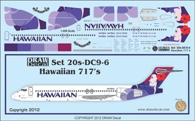 1:200 Hawaiian Air Boeing 717-200
