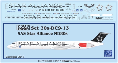 1:200 SAS 'Star Alliance' McDD MD-80