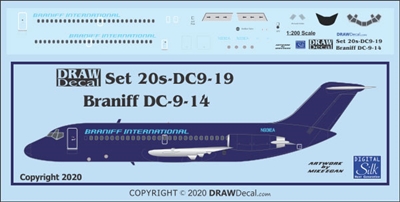 1:200 Braniff Douglas DC-9-10