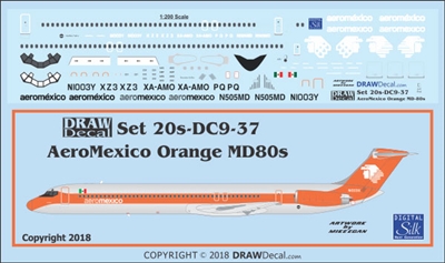 1:200 AeroMexico McDD MD-80