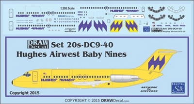 1:200 Hughes Airwest Douglas DC-9-15