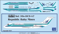 1:200 Republic Airlines Douglas DC-9-14/-15