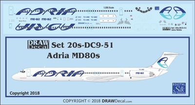 1:200 Adria Airlines McDD MD80