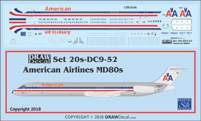 1:200 American Airlines McDD MD80