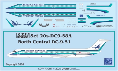 1:200 North Central Airlines Douglas DC-9-51