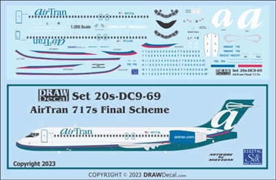 1:200 AirTran (later cs)  Boeing 717-200