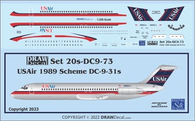 1:200 US Airways Douglas DC-9-30