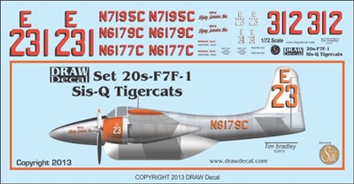 1:200 Sis-Q Flying Service F7F Tigercats
