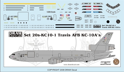 1:200 USAF McDD KC-10A, Travis AFB