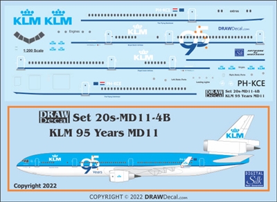 1:200 KLM (2005 cs) McDD MD-11 '95 Years'