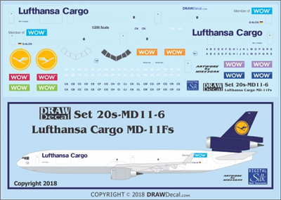 1:200 Lufthansa Cargo McDD MD-11F